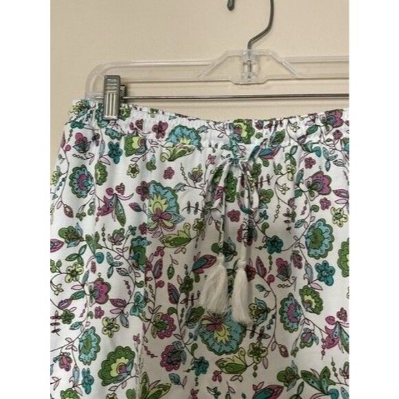 NWT J. Jill Cottagecore Flora Border Hem Tassel Tie Midi Skirt Women Size Small - Picture 5 of 11